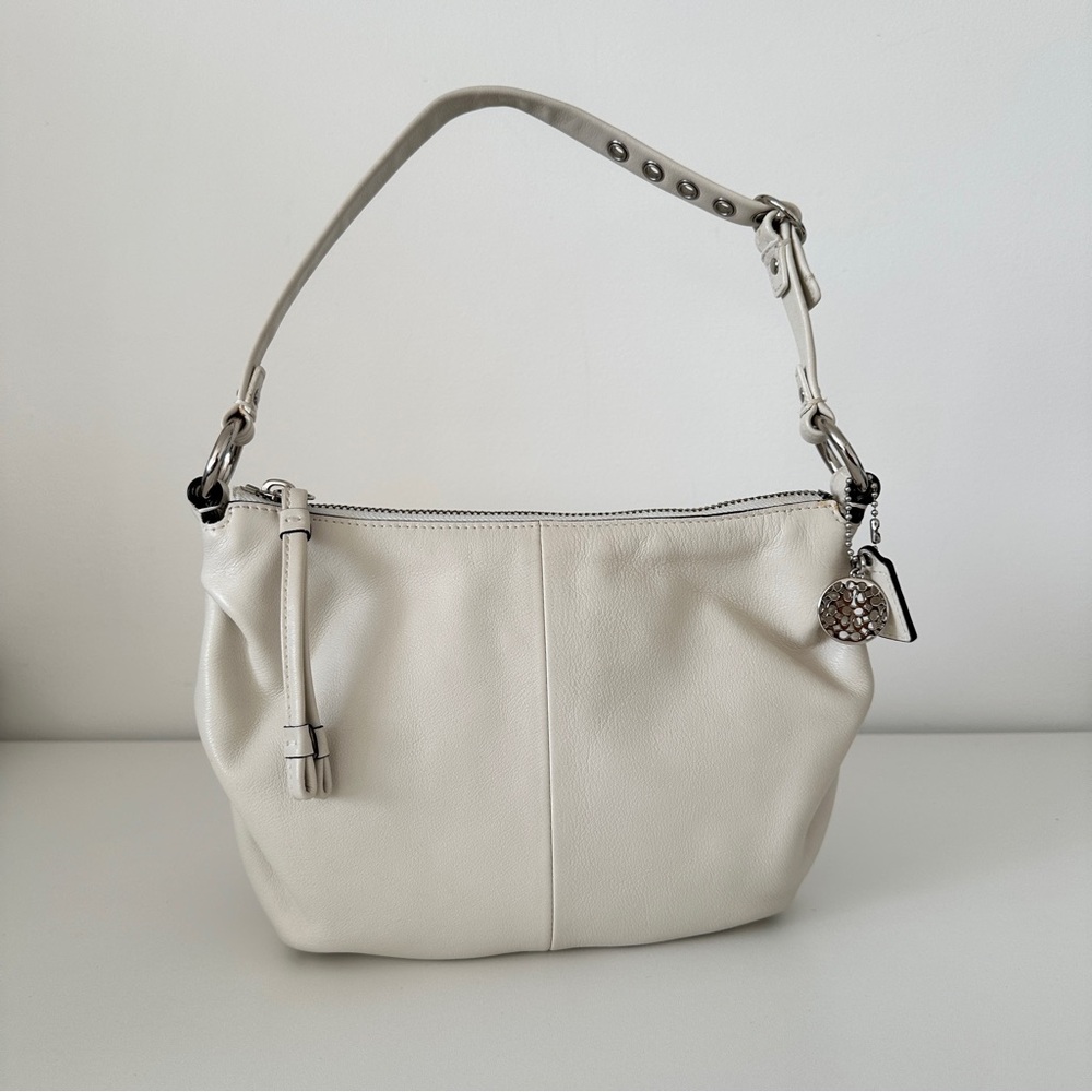 Coach White Shoulder Bag